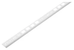 Homelux 9mm Round Edge PVC Tile Trim - White - 1.83m