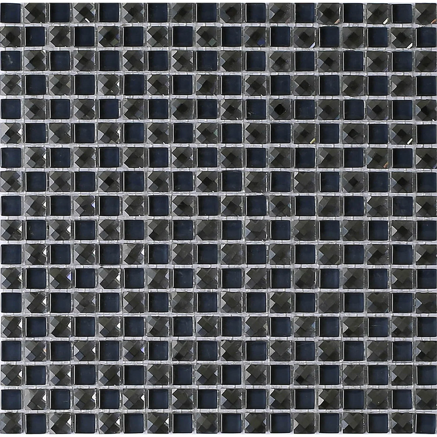 House of Mosaics Black Jewel Mosaic Tile - 300 x 300mm House Of Mosaics Black Jewel Mosaic Tile - 300 X 300mm -Homebase Shop 12829731 2924833200684028
