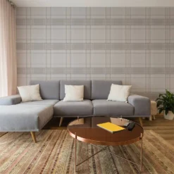 Superfresco Rhea Plaid Grey Rose Gold Wallpaper 3 Superfresco Rhea Plaid Grey Rose Gold Wallpaper -Homebase Shop 12834903 1444833172196106