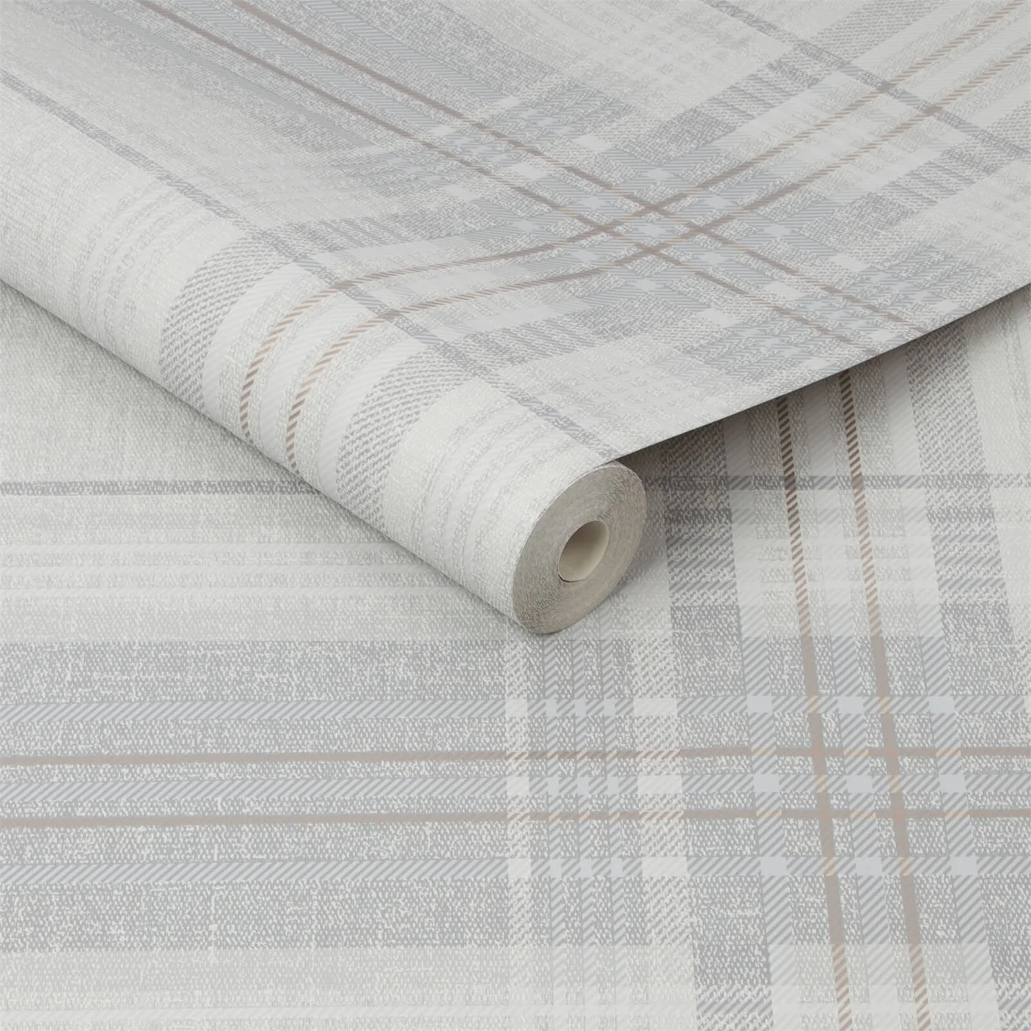 Superfresco Rhea Plaid Grey Rose Gold Wallpaper Superfresco Rhea Plaid Grey Rose Gold Wallpaper -Homebase Shop 12834903 1524833171983667