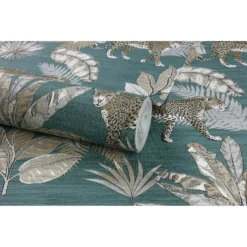 Grandeco Leopard Teal Paste The Wall Wallpaper 2 Grandeco Leopard Teal Paste The Wall Wallpaper -Homebase Shop 12837441 1384873385323806
