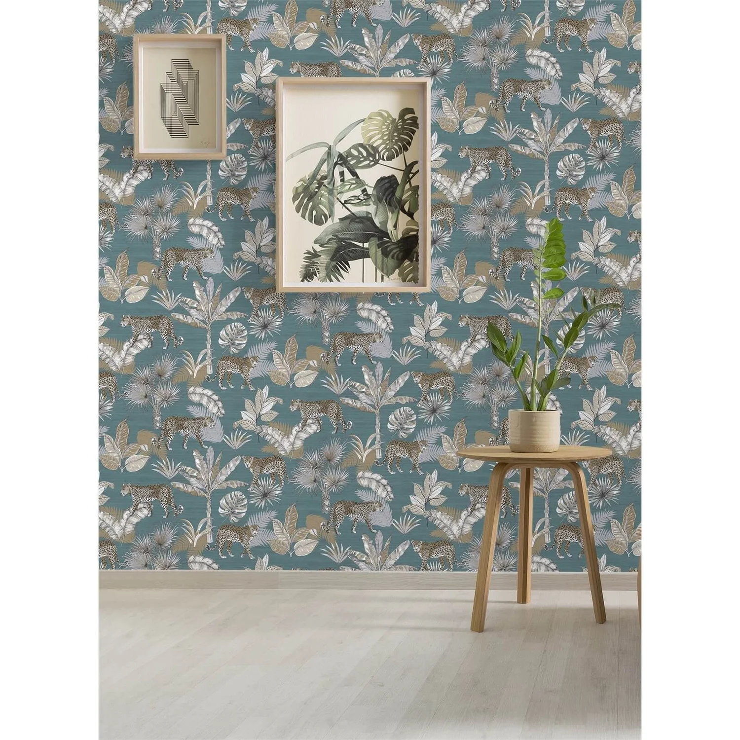 Grandeco Leopard Teal Paste the Wall Wallpaper Grandeco Leopard Teal Paste The Wall Wallpaper -Homebase Shop 12837441 1904833215518149
