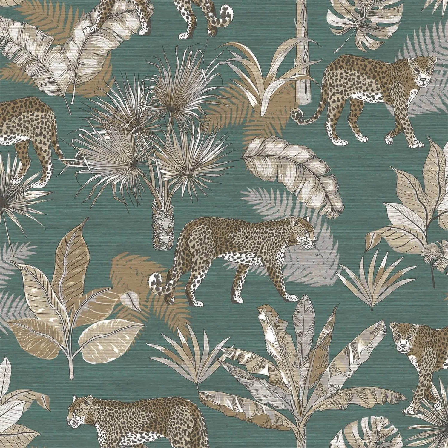 Grandeco Leopard Teal Paste the Wall Wallpaper Grandeco Leopard Teal Paste The Wall Wallpaper -Homebase Shop 12837441 6614831955462964