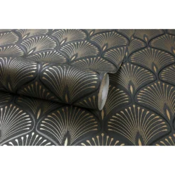 Grandeco Layla Black Wallpaper -Homebase Shop 12839835 1654875696560847