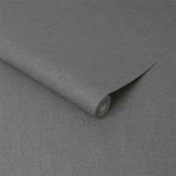 Superfresco Easy Calico Paste The Wall Wallpaper - Charcoal -Homebase Shop 12840923 6224833227529159