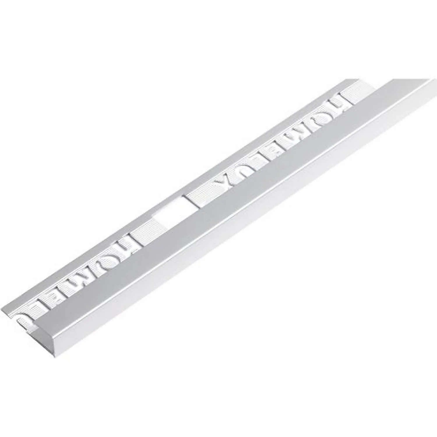 Homelux 9mm Square Edge Tile Trim - Silver Effect - 1.83m Homelux 9mm Square Edge Tile Trim - Silver Effect - 1.83m -Homebase Shop 12841021 1254886145623061