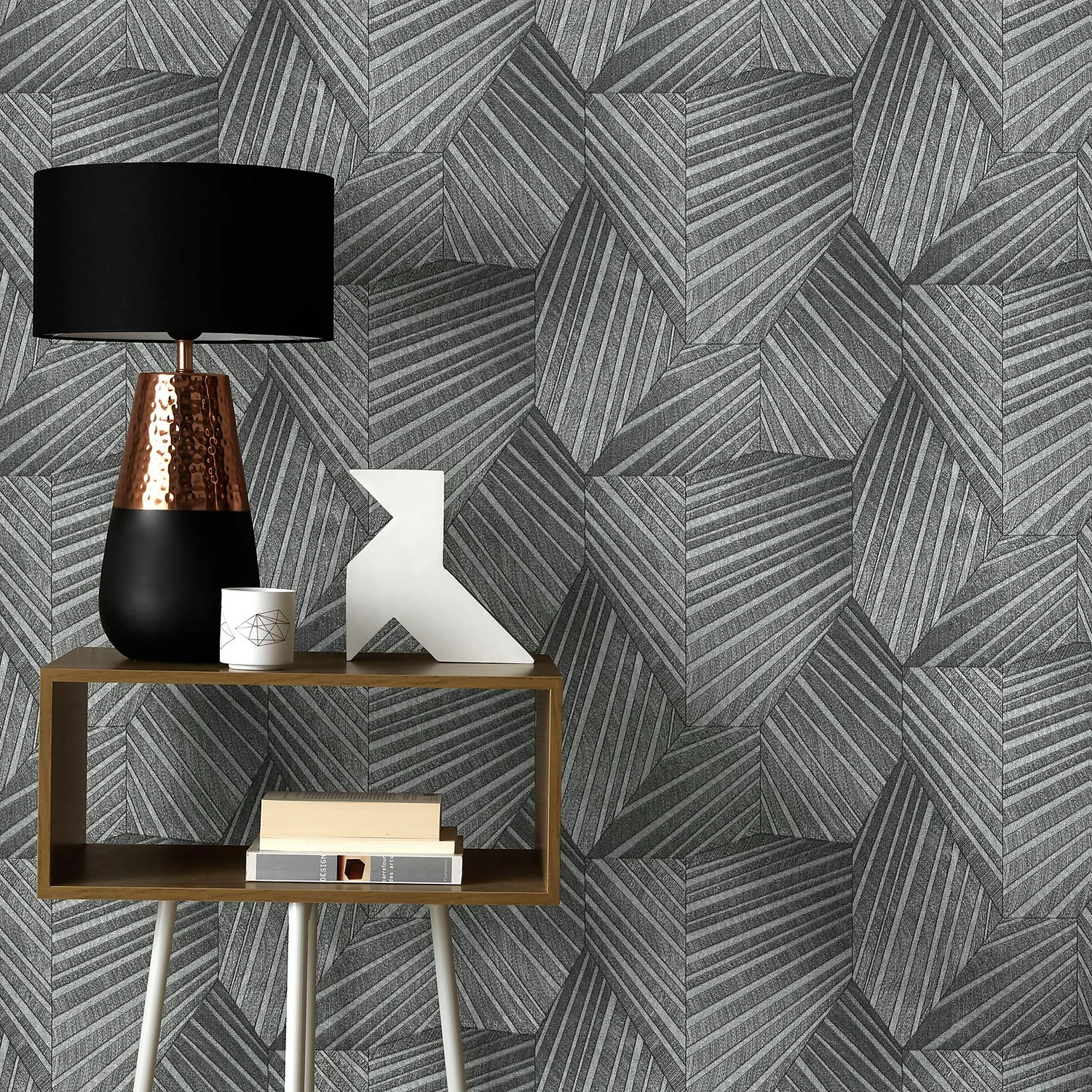Elle Decoration Stripe Dark Silver Grey Wallpaper Elle Decoration Stripe Dark Silver Grey Wallpaper -Homebase Shop 13027939 6894860358440906
