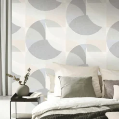 Elle Decoration Geometric Light Grey Beige Wallpaper 2 Elle Decoration Geometric Light Grey Beige Wallpaper -Homebase Shop 13027942 2074973364539217