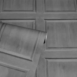 Artistick Washed Panel Charcoal Wallpaper -Homebase Shop 13135191 1384869997766175
