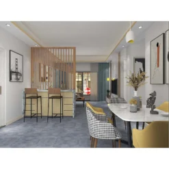 Rigid Core Luxury Vinyl Flooring - Concrete Tile -Homebase Shop 13177443 1584883992048074