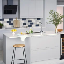 Country Living Artisan Whisper Grey Ceramic Wall Tile 75 X 150mm - 0.5sqm Pack -Homebase Shop 13220553 1874909608086301