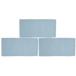 Country Living Artisan Blue Skies Ceramic Wall Tile 75 X 150mm - 0.5sqm Pack -Homebase Shop 13220558 7594916409855063