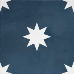 Country Living Starry Skies Indigo Blue Porcelain Wall & Floor Tile 200 X 200mm - 0.52sqm Pack -Homebase Shop 13220585 1964909649026419