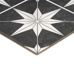Country Living Starry Skies Black North Star Porcelain Floor & Wall Tile 1.42sqm Pack - 450x450mm 3 Country Living Starry Skies Black North Star Porcelain Floor & Wall Tile 1.42sqm Pack - 450x450mm -Homebase Shop 13220589 1734915122511557
