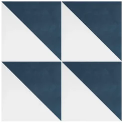 House Beautiful Cube Denim Porcelain Wall & Floor Tile 200 X 200mm - 0.52sqm Pack -Homebase Shop 13220590 1634916410125714