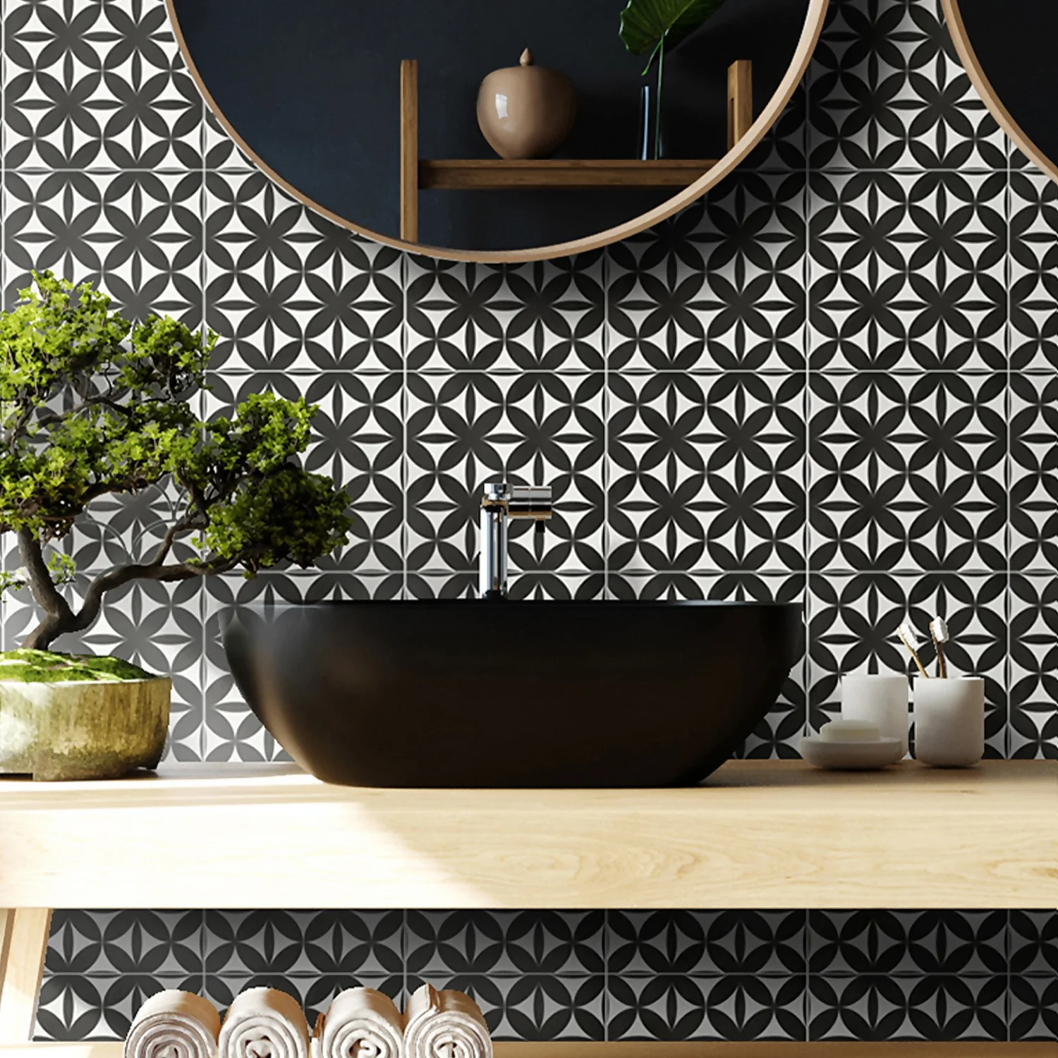 Fiore Eclipse Grey Porcelain Wall & Floor Tile 200 x 200mm - 0.52sqm Pack Fiore Eclipse Grey Porcelain Wall & Floor Tile 200 X 200mm - 0.52sqm Pack -Homebase Shop 13220598 1404924678135521