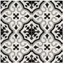 Fiore Classic Grey Porcelain Wall & Floor Tile 200 X 200mm - 0.52sqm Pack -Homebase Shop 13220599 1024916347947873