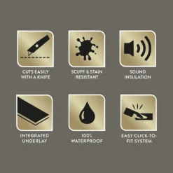 Kraus Herringbone Luxury Vinyl Floor Tile Sample - Harpsden Grey 2 Kraus Herringbone Luxury Vinyl Floor Tile Sample - Harpsden Grey -Homebase Shop 13733827 2094957094523300