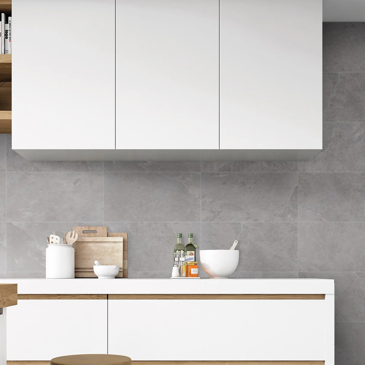 Marquis Espacio Grey Porcelain Tile (Sample Only) - 100 x 130mm Marquis Espacio Grey Porcelain Tile (Sample Only) - 100 X 130mm -Homebase Shop 13909430 3384980901791690