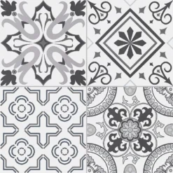 Marquis Mediterranean Black Porcelain Tile (Sample Only) - 100 X 130mm -Homebase Shop 13909440 1604980901958385