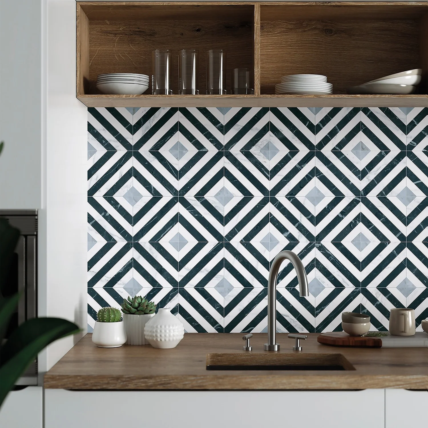 Marquis Diamante Porcelain Tile (Sample Only) - 100 x 130mm Marquis Diamante Porcelain Tile (Sample Only) - 100 X 130mm -Homebase Shop 13909442 1804980901867587