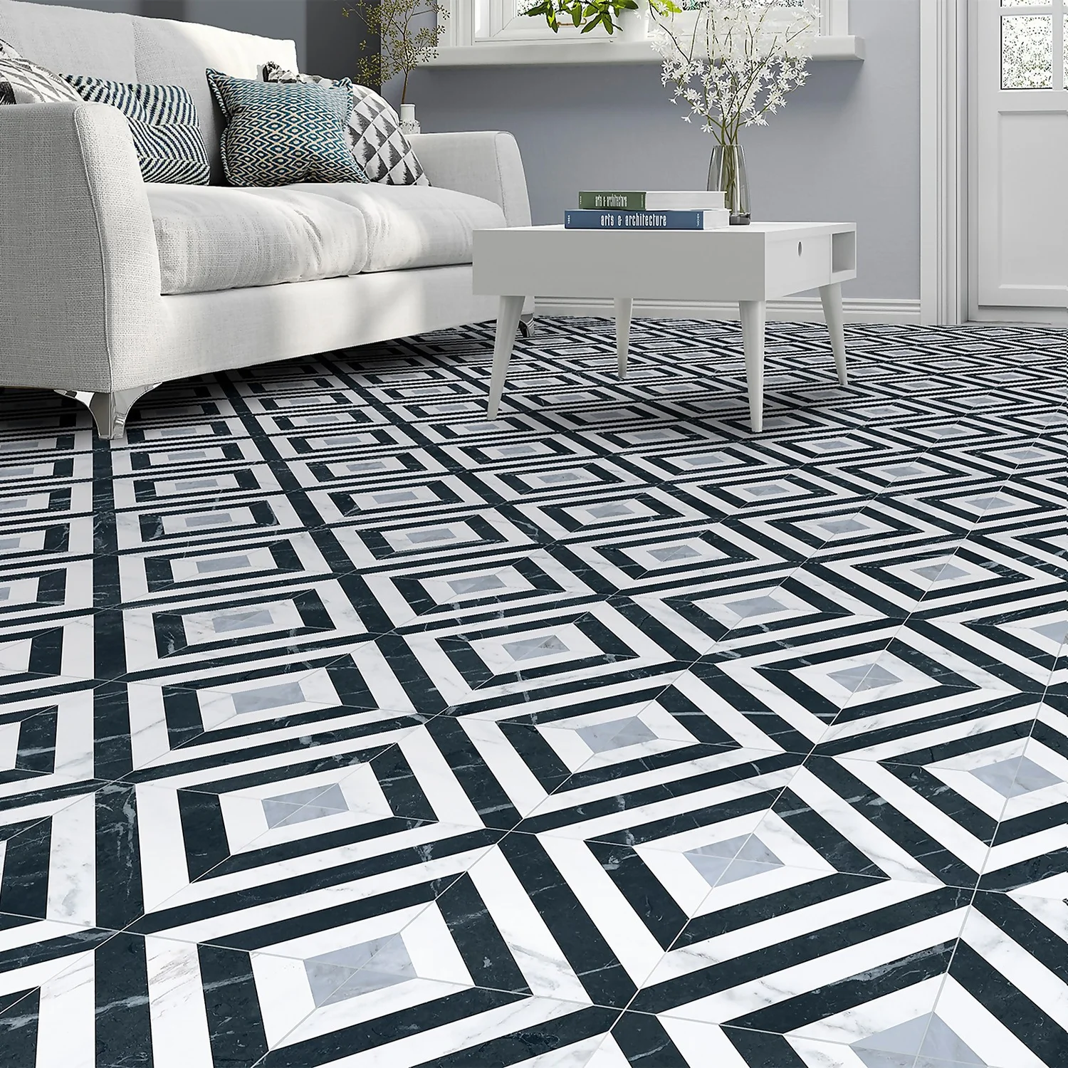 Marquis Diamante Porcelain Tile (Sample Only) - 100 x 130mm Marquis Diamante Porcelain Tile (Sample Only) - 100 X 130mm -Homebase Shop 13909442 1914980902102019