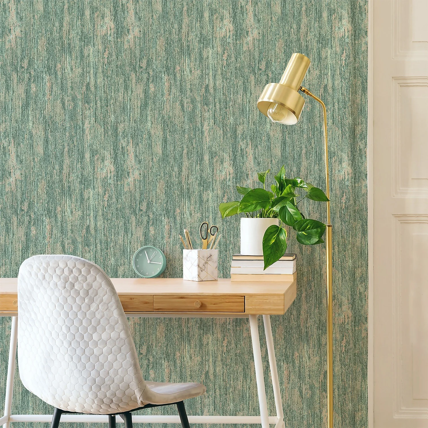 Belgravia Décor Retreat Distressed Textured Green Wallpaper Belgravia Décor Retreat Distressed Textured Green Wallpaper -Homebase Shop 13909702 4604981688803464