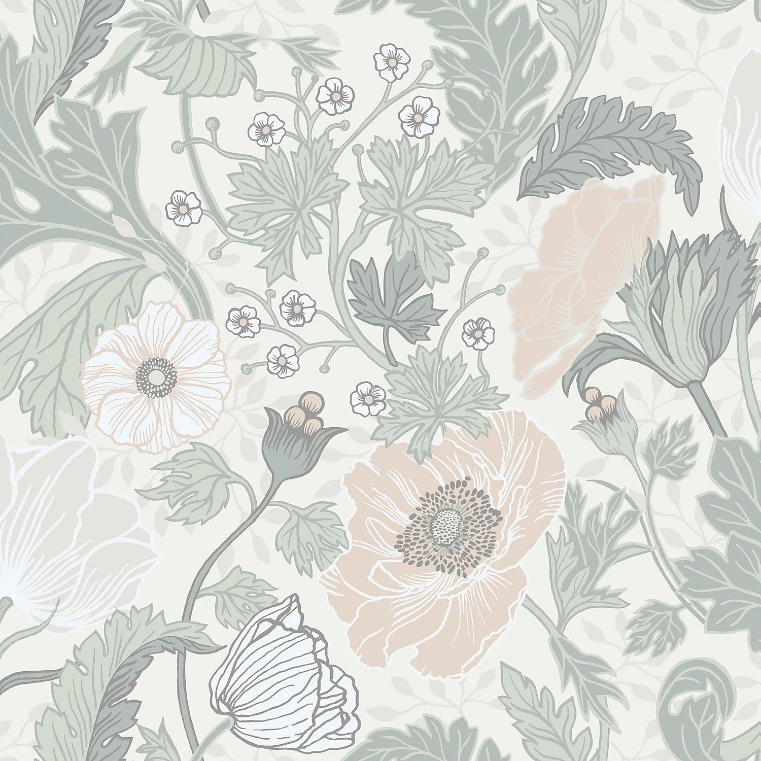 Galerie Floral Trail Green A4 Wallpaper Sample Galerie Floral Trail Green A4 Wallpaper Sample -Homebase Shop 13910555 1924994884018062