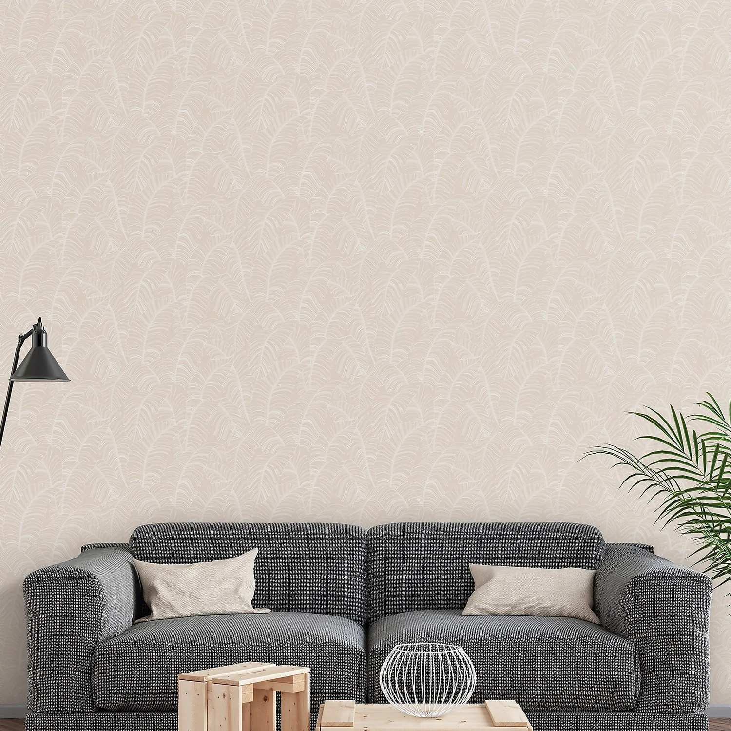Galerie Palm Leaf Taupe Large Wallpaper Sample Galerie Palm Leaf Taupe Large Wallpaper Sample -Homebase Shop 13910622 9304994885616984