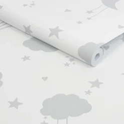 Next Moon & Stars Grey Wallpaper -Homebase Shop 13956083 1434998026217777