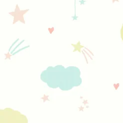 Next Moon & Stars Pastel Wallpaper -Homebase Shop 13956085 1324998026315445