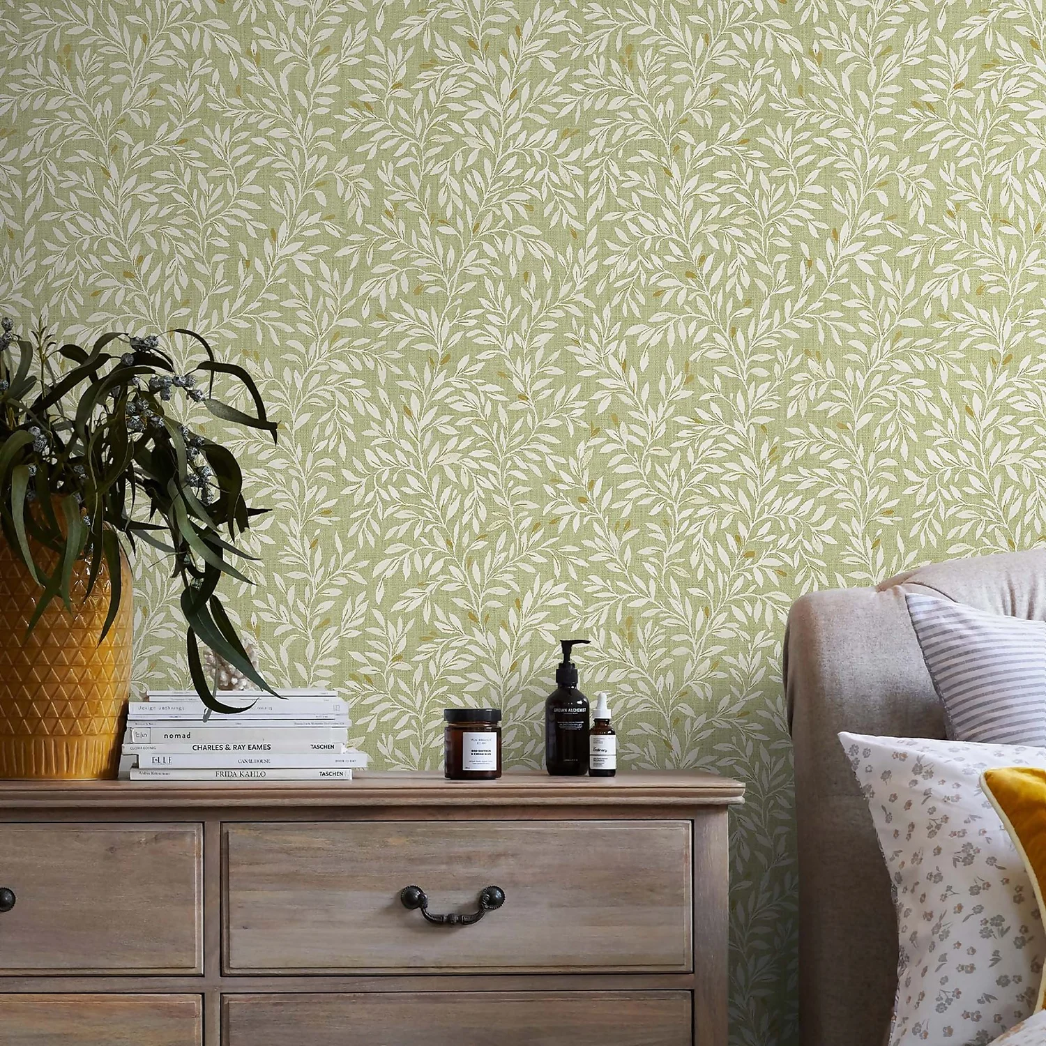 Next Ditsy Leaf Green Wallpaper Next Ditsy Leaf Green Wallpaper -Homebase Shop 13960873 1974998027196191