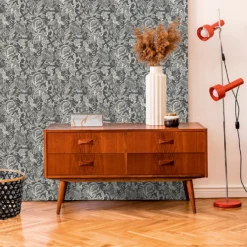 Grandeco Mae Grey Textured Matt Wallpaper -Homebase Shop 13980231 1674998777293178