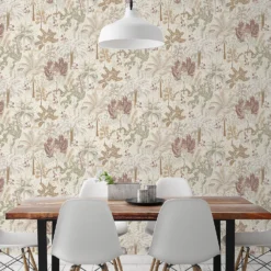 Grandeco Louan Natural Textured Metallic Wallpaper -Homebase Shop 13980239 7694998777683619
