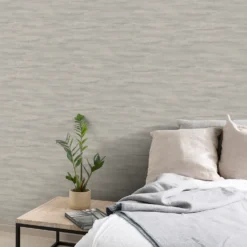 Grandeco Neuhaus Plain Grey Textured Matt Wallpaper -Homebase Shop 13980250 1164998777189570