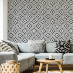 Superfresco Colours Aztec Geo Mono Wallpaper 3 Superfresco Colours Aztec Geo Mono Wallpaper -Homebase Shop 13991826 9885003726862429