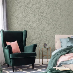 Boutique Paradise Sage Wallpaper 3 Boutique Paradise Sage Wallpaper -Homebase Shop 13991831 1645003724724905