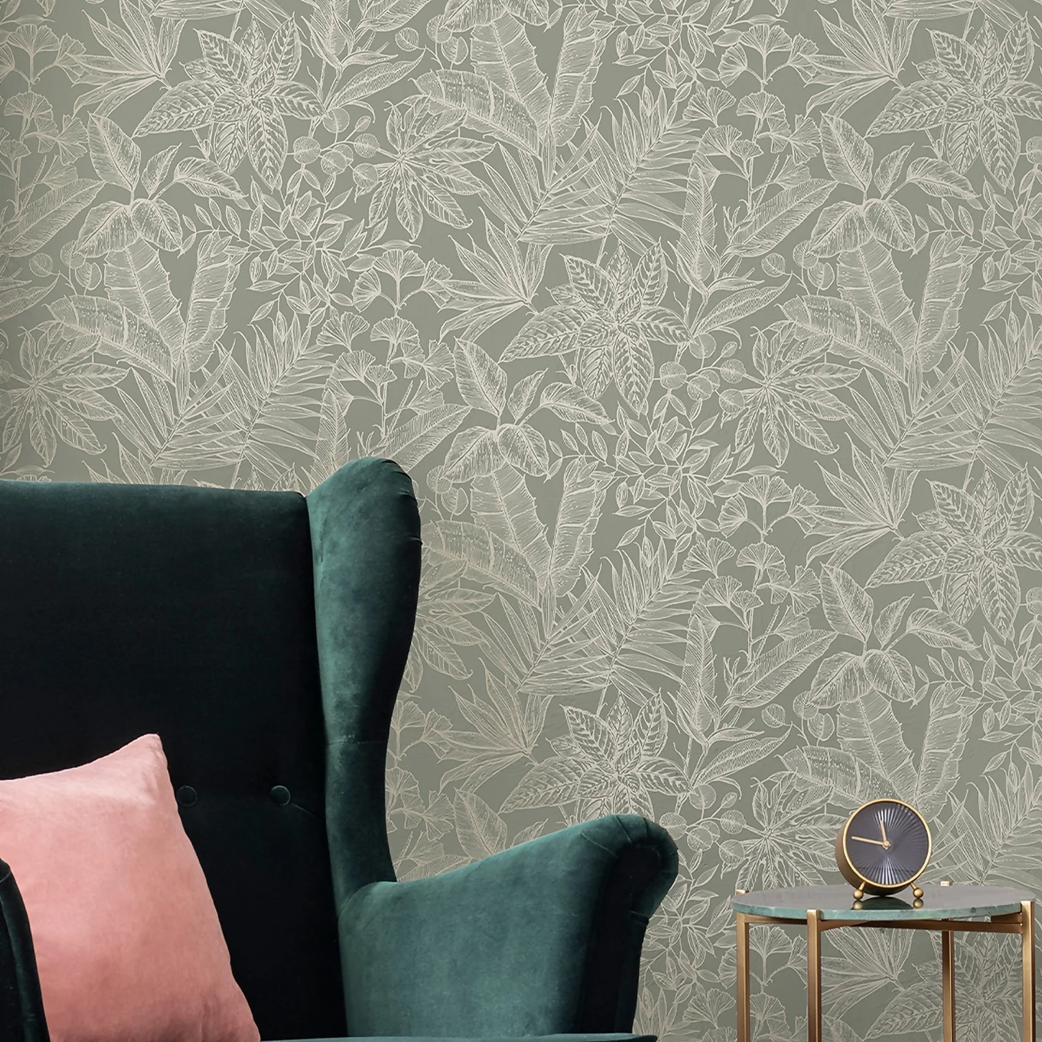 Boutique Paradise Sage Wallpaper Boutique Paradise Sage Wallpaper -Homebase Shop 13991831 3895003724834516
