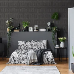 Superfresco Colours Illusion Charcoal Wallpaper -Homebase Shop 13991880 8965003726389821