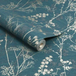 Superfresco Colours Hedgerow Teal Wallpaper -Homebase Shop 13991911 9475003726414031