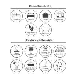 EGGER HOME Brown Perganti Walnut 8mm Aqua+ Laminate Flooring -Homebase Shop 13999105 2095014868716668