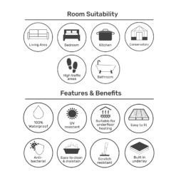 None Rigid Core Luxury Vinyl Flooring - Natural Oak Effect -Homebase Shop 14005585 1565014868780973