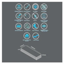 None Rigid Core Luxury Vinyl Flooring - Natural Oak Effect -Homebase Shop 14005585 1975006100384348