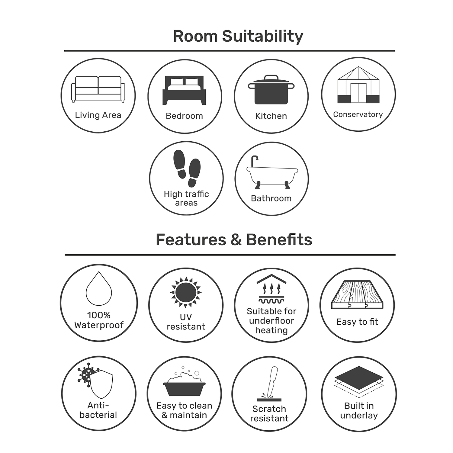 Rigid Core Luxury Vinyl Flooring - Marble Tile None Rigid Core Luxury Vinyl Flooring - Marble Tile -Homebase Shop 14005586 1385014868809170