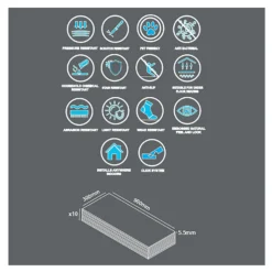 None Rigid Core Luxury Vinyl Flooring - Marble Tile 2 None Rigid Core Luxury Vinyl Flooring - Marble Tile -Homebase Shop 14005586 1865006100147474