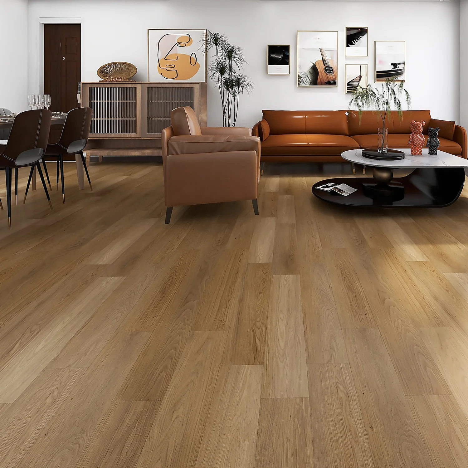 Rigid Core Natural Oak Effect Luxury Vinyl Flooring - Flooring Sample None Rigid Core Natural Oak Effect Luxury Vinyl Flooring - Flooring Sample -Homebase Shop 14186444 9995009721419376