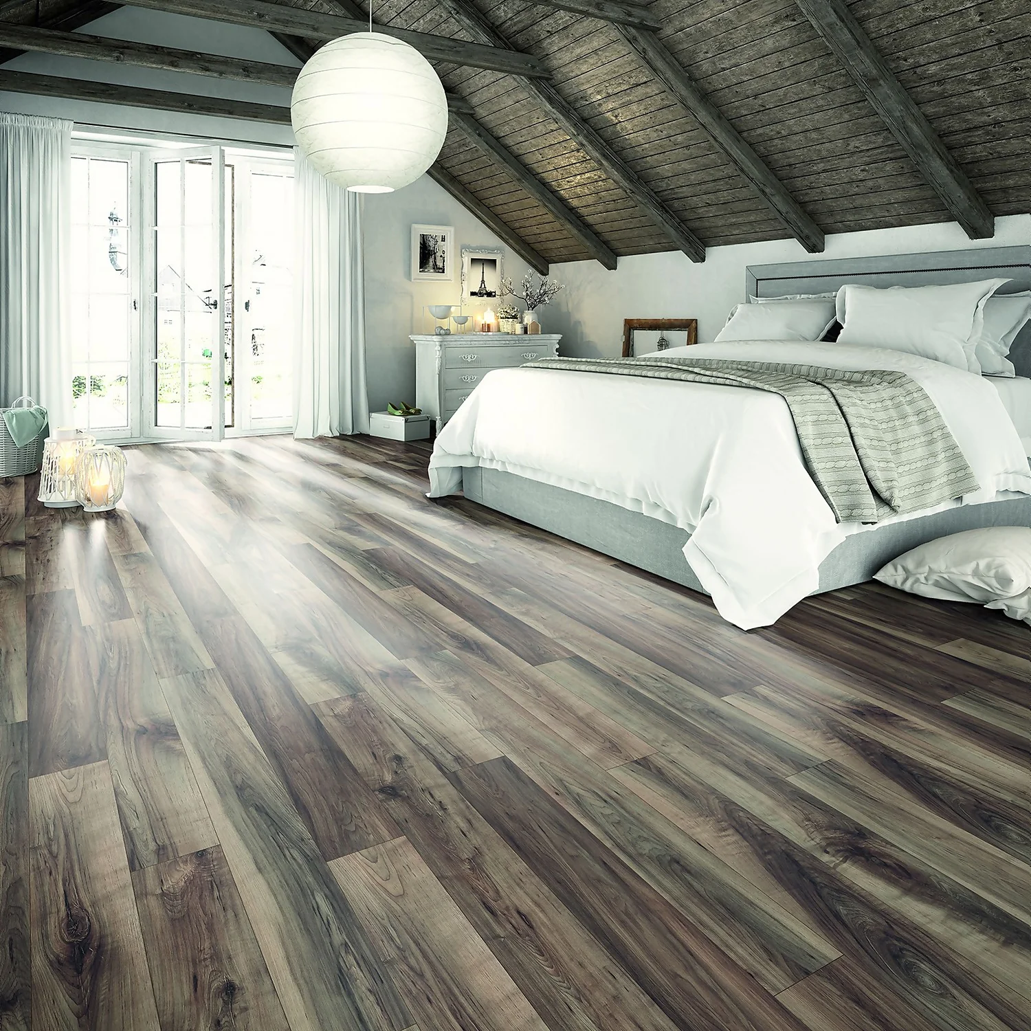 EGGER HOME Grey Perganti Walnut 12mm Laminate Flooring Sample EGGER HOME Grey Perganti Walnut 12mm Laminate Flooring Sample -Homebase Shop 14186460 9245009714826663